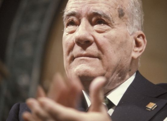 Josep Tarradellas durant la constitució del Parlament de Catalunya (1980)