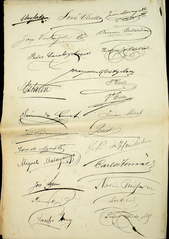 Sol·licitud de socis de l’Ateneu Barcelonès a la junta directiva per la instal·lació d’una Sala d’Esgrima. A Barcelona, 17 de gener de 1887.